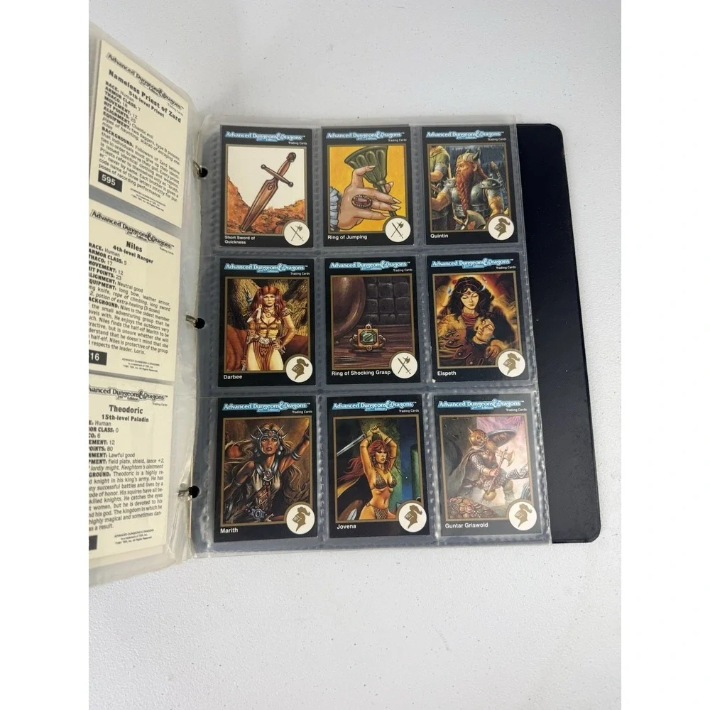 Mixed Lot Of TSR 1992 dungeons And dragons cards